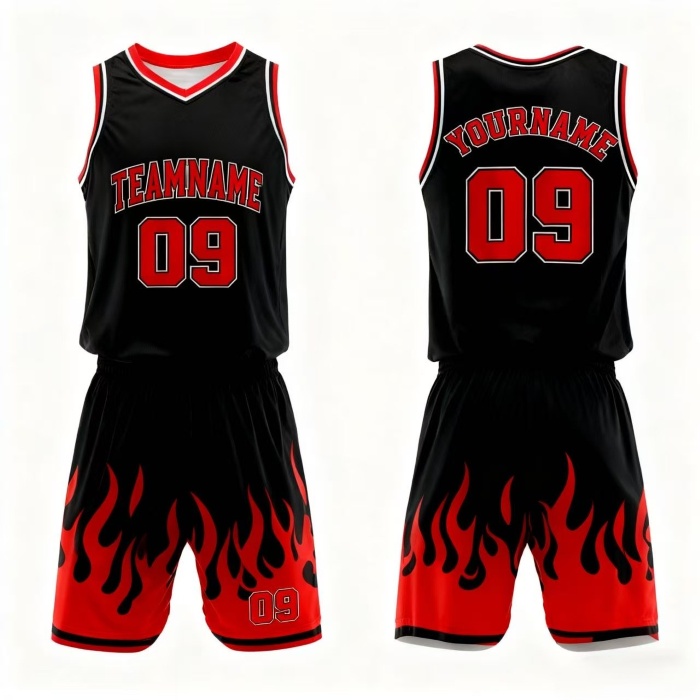 Professional Game Basketball Set Breathable Quick-Dry