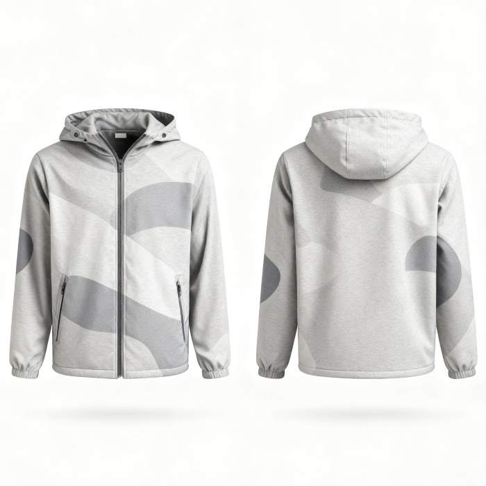 Minimalist Custom Zip Hoodie Jacket