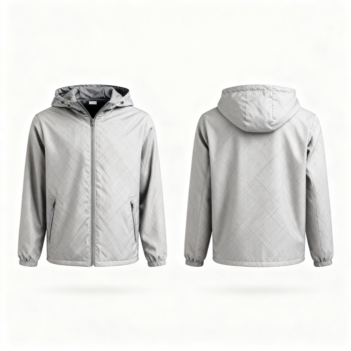 Minimalist Custom Zip Hoodie Jacket